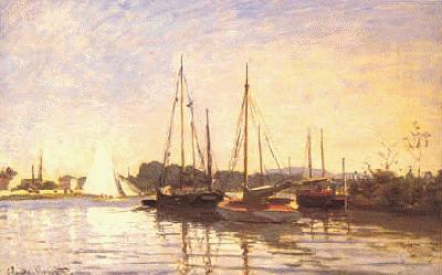 Claude Monet Bateaux de Plaisance oil painting picture